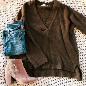 H&M Oversized Wool Sweater - Olive